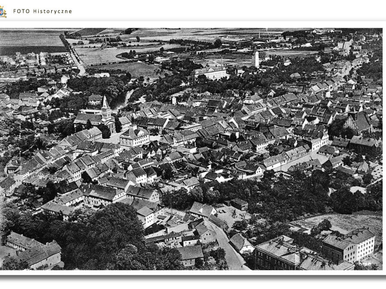 Meseritz - Międzyrzecz - Panorama miasta 1942 rok