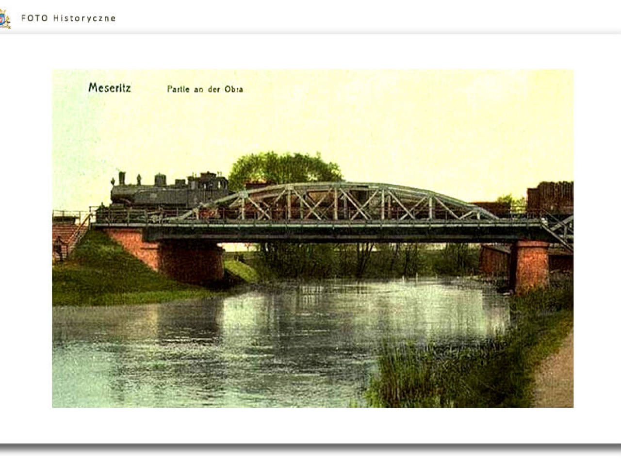 Meseritz - Międzyrzecz - Most Kolejowy 1910 rok