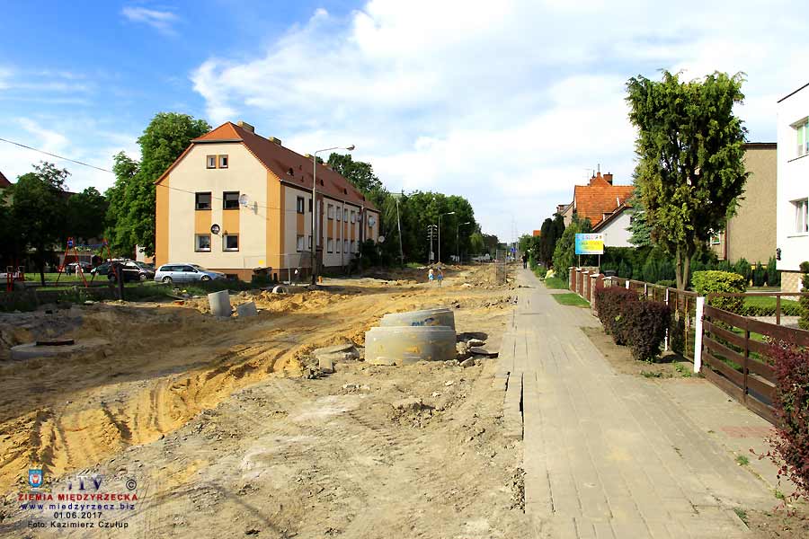 Remont ulicy Świerczewskiego w Międzyrzeczu