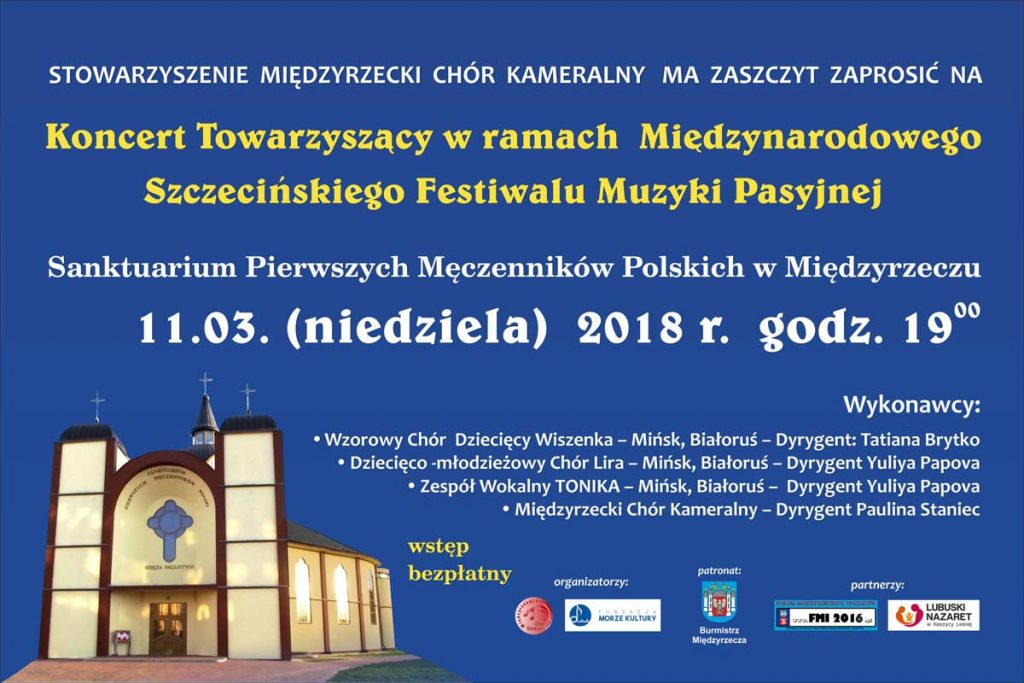 Koncert Towarzyszący w ramach Międzynarodowego Szczecińskiego Festiwalu Muzyki Pasyjnej 