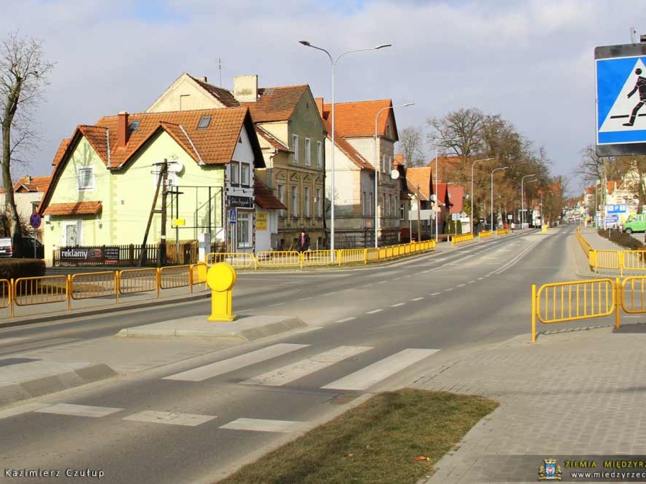 Barierki segmentowe na ulicach Międzyrzecza