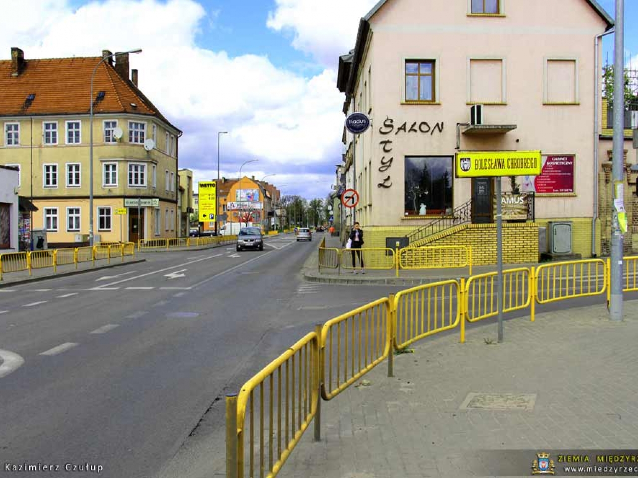 Barierki segmentowe na ulicach Międzyrzecza