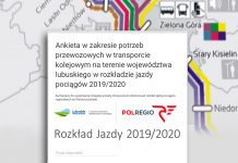 Kolejowy rozkład jazdy w Lubuskim do konsultacji
