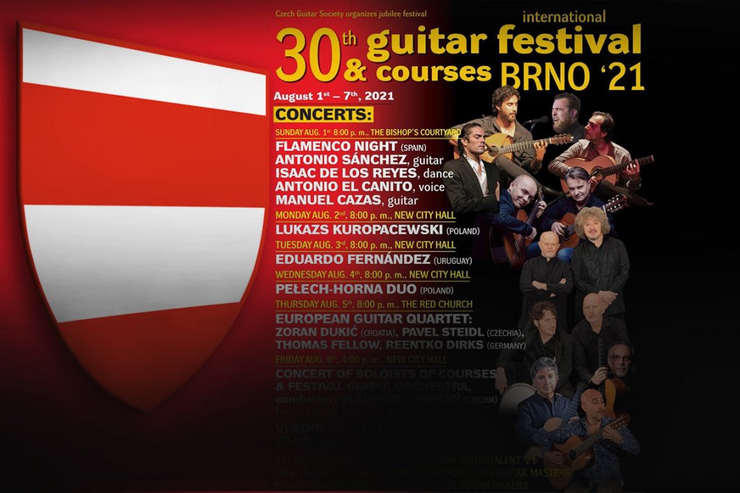 30 międzynarodowy festiwal gitarowy brno 2021 baner