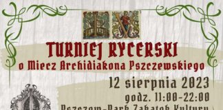 iv turniej rycerski o miecz archidiakona pszczewskiego plakat